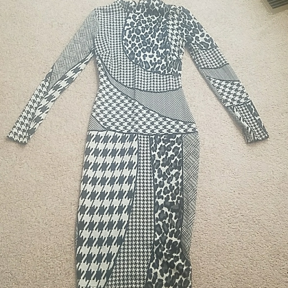 ASOS black and white dress